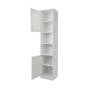 Colonna bagno 163 cm bianca in MDF e truciolare, stretta