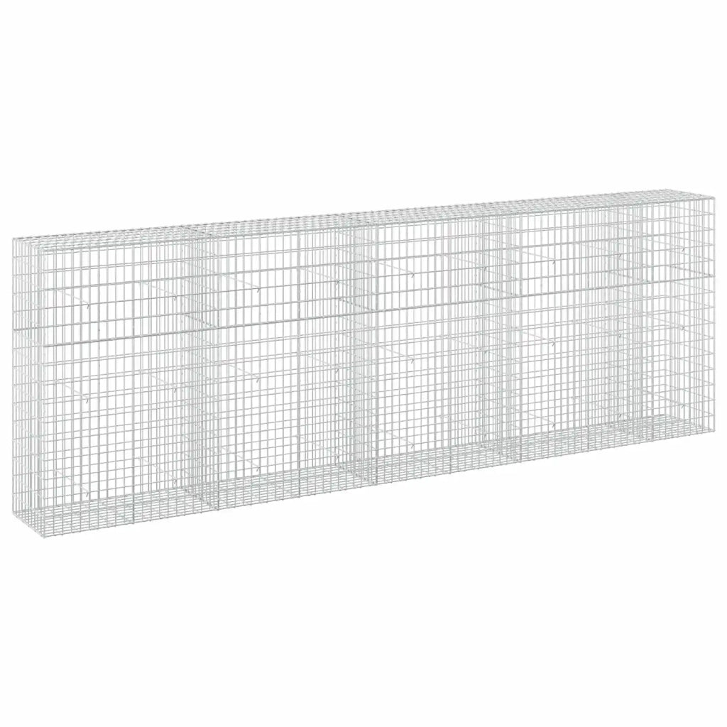 Gabione con Filo da 5 mm e Rete da 5x10 cm 450x50x150 cm 3464763