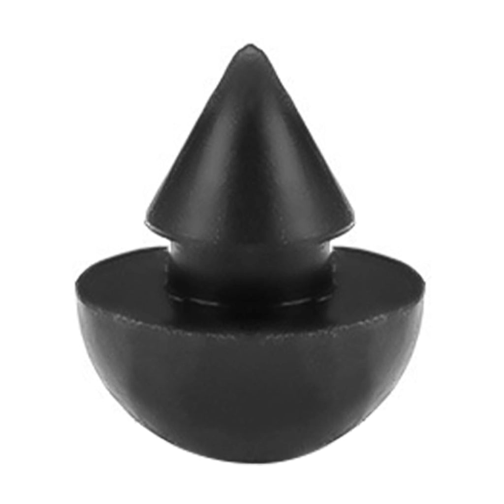 Solette in gomma per tacchetti, 20 pezzi, nere, da 4,5 a 5 mm