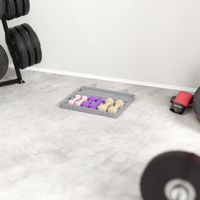 Set 6 manubri da 0;5; 1 e 1;5 kg rosa con valigetta per allenamento