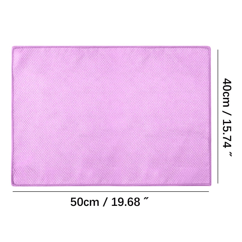 Set di 10 panni in microfibra, 40x50 cm, color lilla, altamente assorbenti
