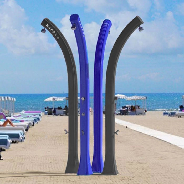 Doccia solare da piscina HAPPY BEACH 28 LITRI in polietilene, con temporizzatore e lavapiedi - Doccia Solare Da Piscina Happy Beach 28 Litri In Polietilene, Con Temporizzatore E Lavapiedi  Colore Fuxia Colore: Blu
