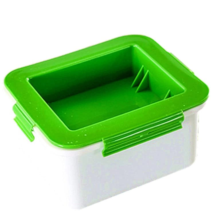Set per pressare il tofu, colore verde, in plastica PP, con molla, confezione singola