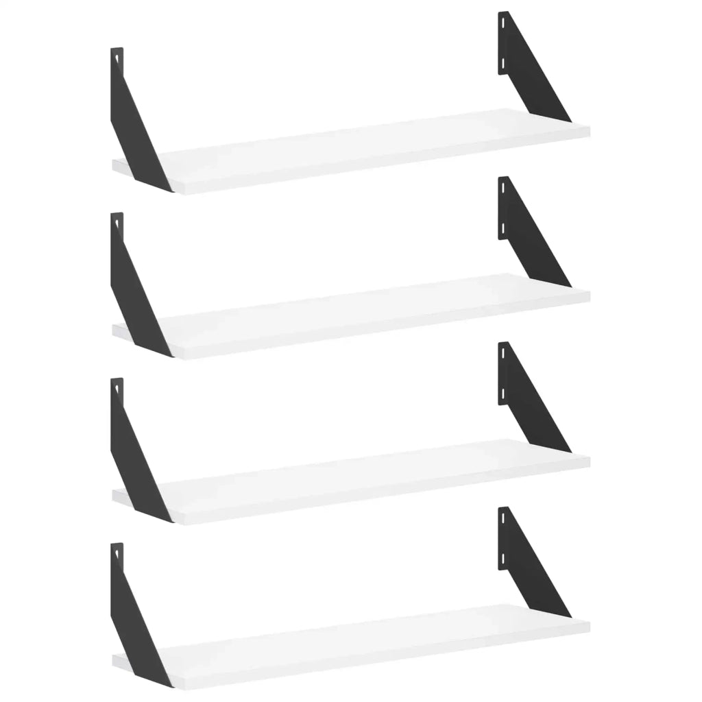 Scaffali da parete 4 pz Bianco 70 x 20 x 17 cm 8014512