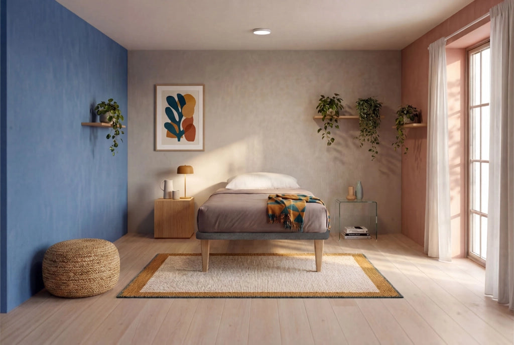 Letto 1 Piazza e Mezza con Rete Rivestita 120x190 cm Microfibra Grigio Tessis