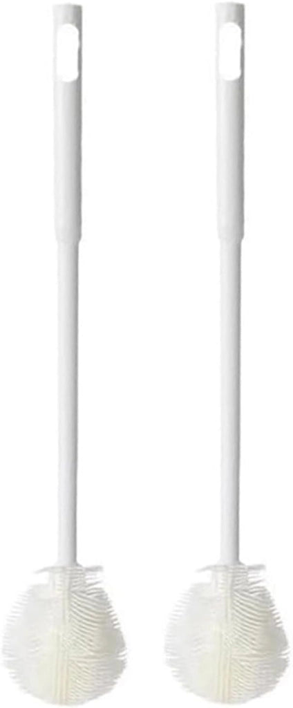 Set di 2 spazzole in silicone per bottiglie, spazzole lunghe per vetri, 32 cm