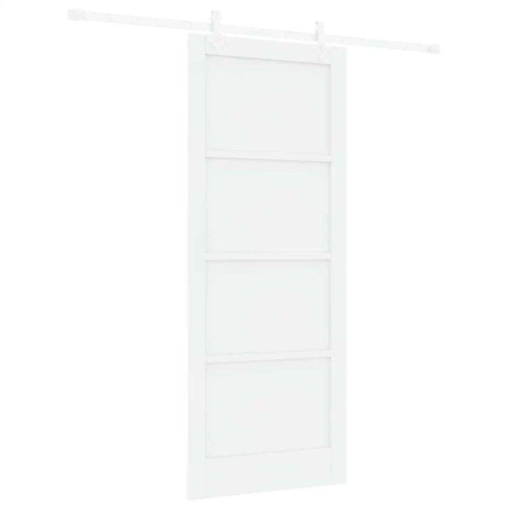 Porta scorrevole 86 x 211 cm Legno ingegnerizzato Bianco 3450175