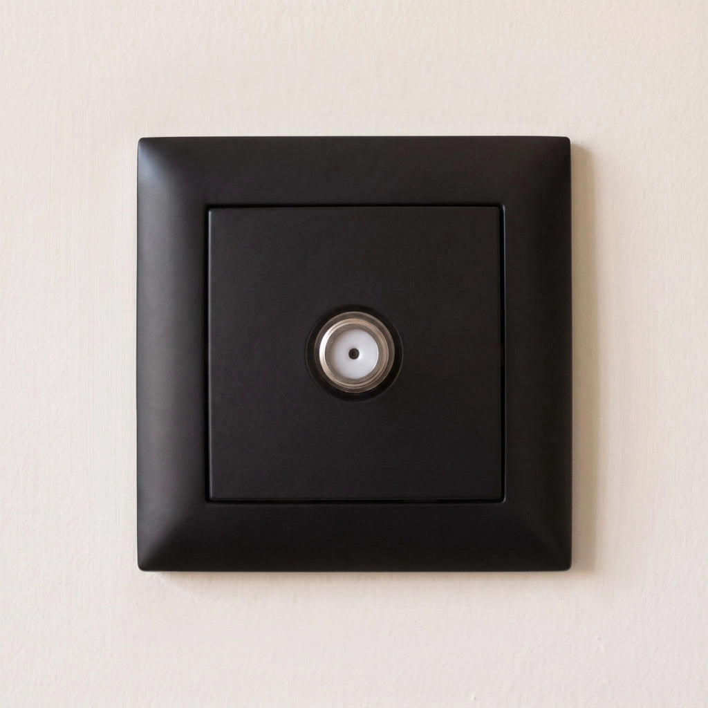 Presa Antenna Con Cornice Oste Jnh012-a Black
