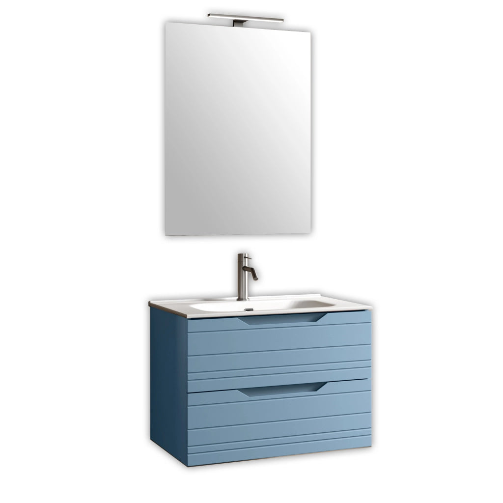 Composizione 4 pezzi SOLMIRA azzurro tiffany