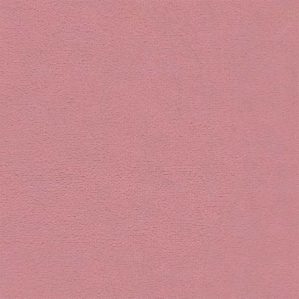 Poltrona a Dondolo con Poggiapiedi Rosa in Velluto