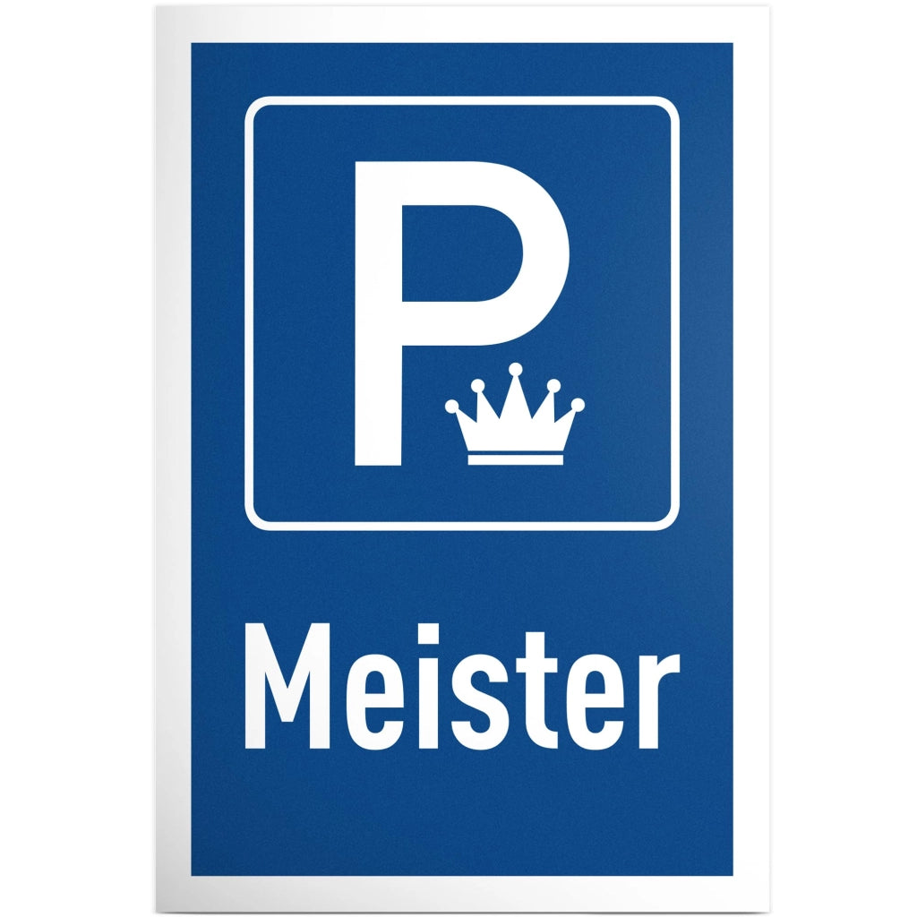 Segnale "Parcheggio Riservato", 30x20 cm, plastica, resistente alle intemperie, divertente