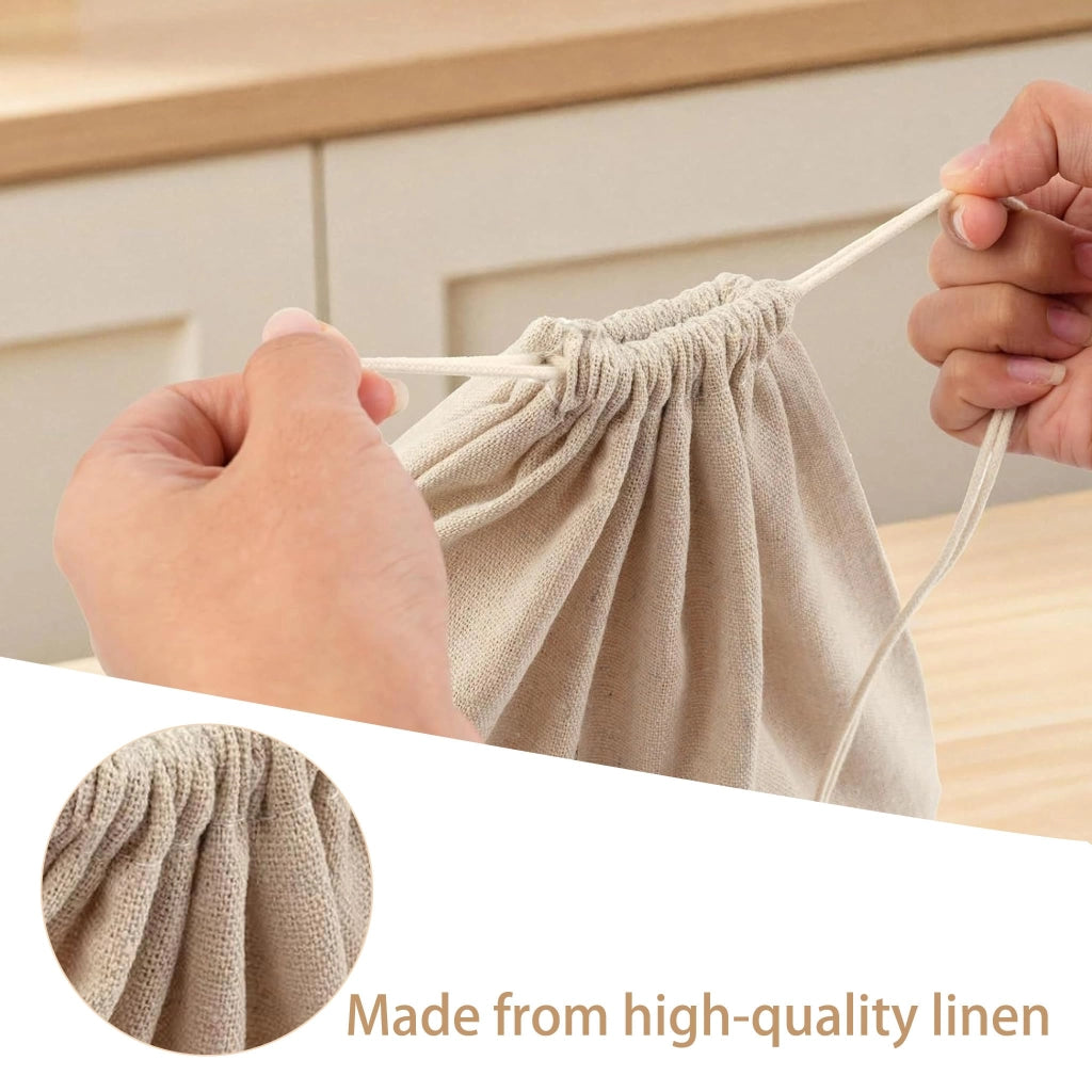 Sacchetti per alimenti in cotone con cera d'api, set da 2, 30x40 cm