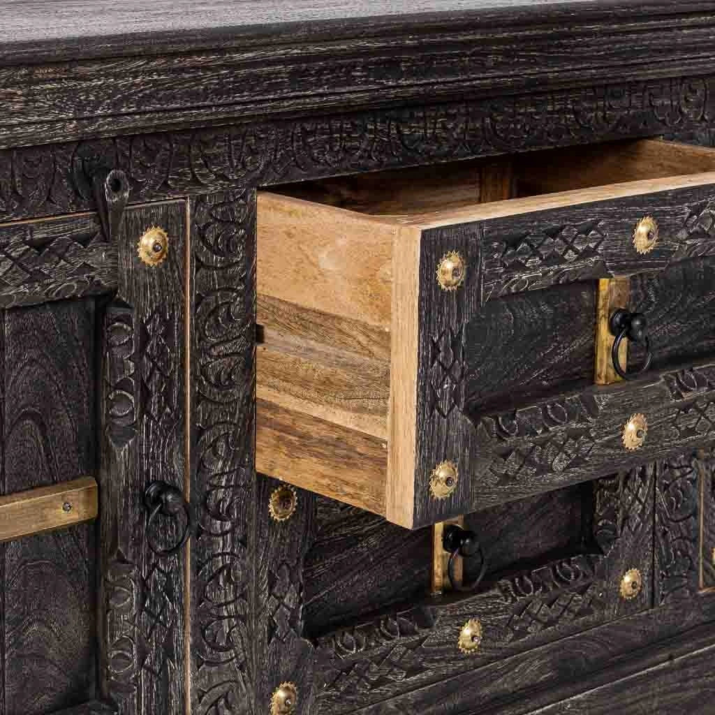 Mobile basso in legno 165 x 46 x 65h cm