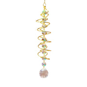 Girandola a spirale 3D con sfera di cristallo, 1 pezzo, design moderno