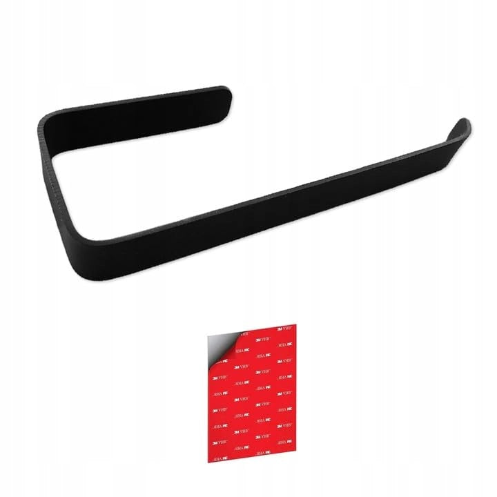 Portarotolo da cucina nero, autoadesivo, 28 cm