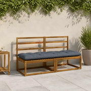 Cuscini per Panchina VIANEN 2 pz 100% Poliestere Blu 953025