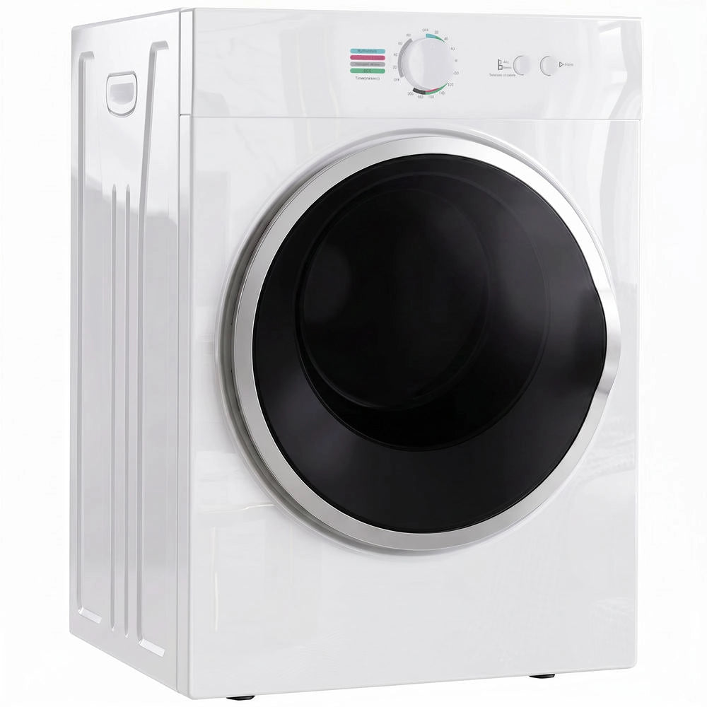 Mini Asciugatrice da 3kg 1020W con Riscaldamento PTC e Timer, Compatta e Salvaspazio per Casa, 49x47x70 cm, Bianco