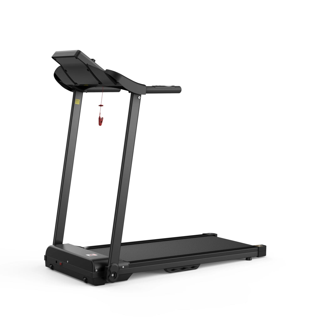 Tapis roulant pieghevole con app e 12 programmi, nero