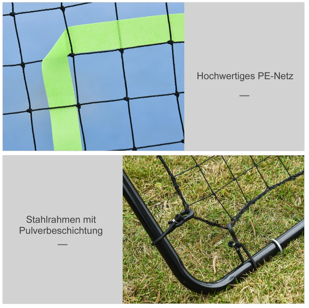 Rete rimbalzante per allenamento calcio 75 x 126 cm con 4 picchetti