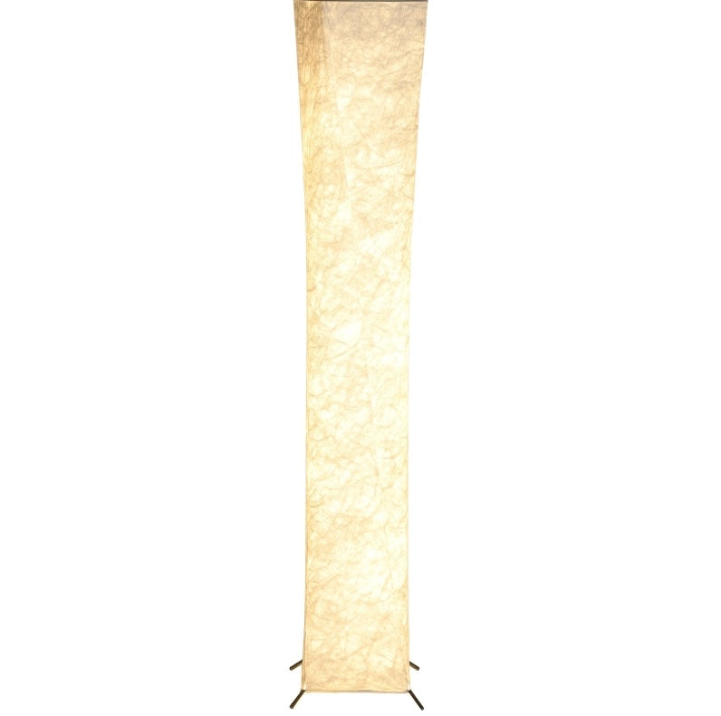 Lampada da terra bianca e argento con LED dimmerabile e interruttore a pedale