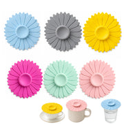 Coperchi in silicone per bicchieri, 11 cm, confezione da 6 pezzi, colorati