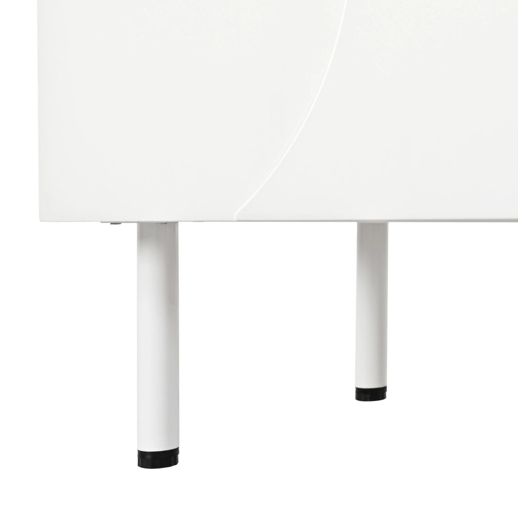 Mobile TV 170 x 35 x 50 cm bianco in MDF e truciolare, 4 ante