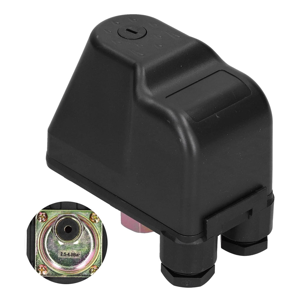 Interruttore a pressione per pompa dell'acqua, 220V, autoadescante, colore nero