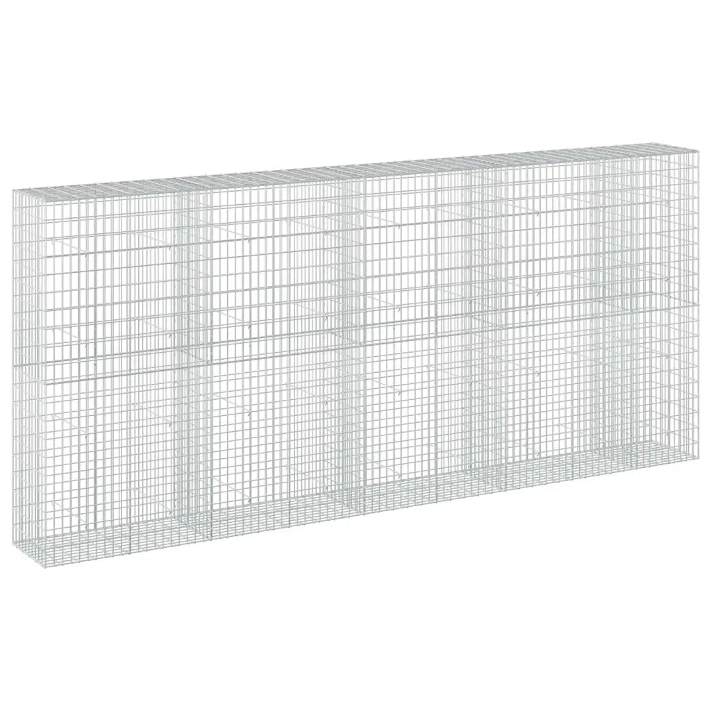 Gabione con Filo da 5 mm e Rete da 5x10 cm 450x50x200 cm 3464787