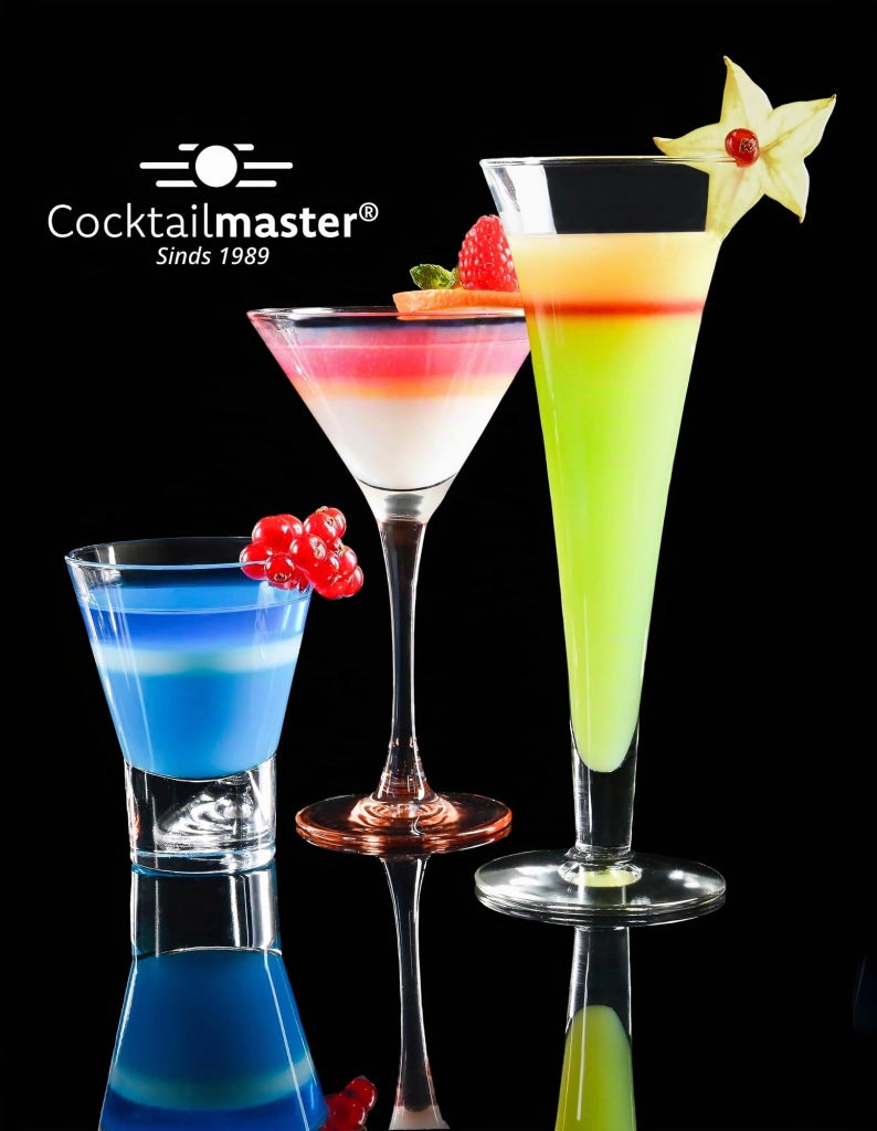 Miscelatore per cocktail multistrato, trasparente, in PP