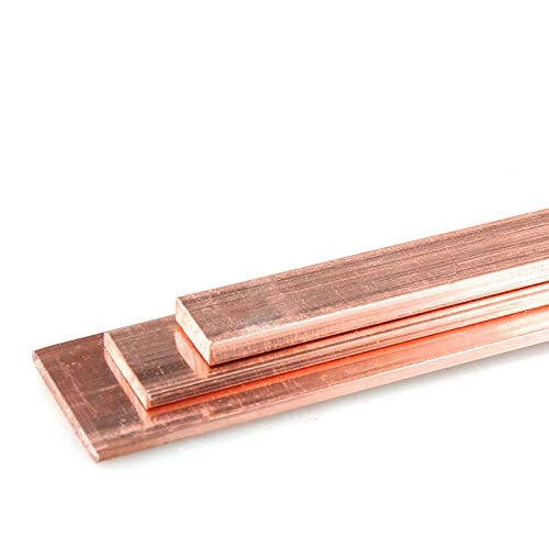 Strisce di rame, purezza 99,95%, dimensioni 3x30x300 mm, colore rosso