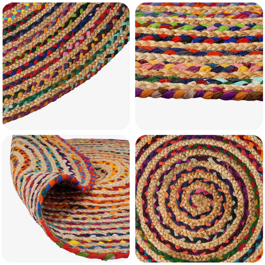 Tappeto da Area Multicolore Ø 210 cm Juta 42010761