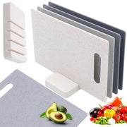Set di taglieri da cucina, 4 pezzi, antiscivolo, 28 x 18 cm, senza BPA