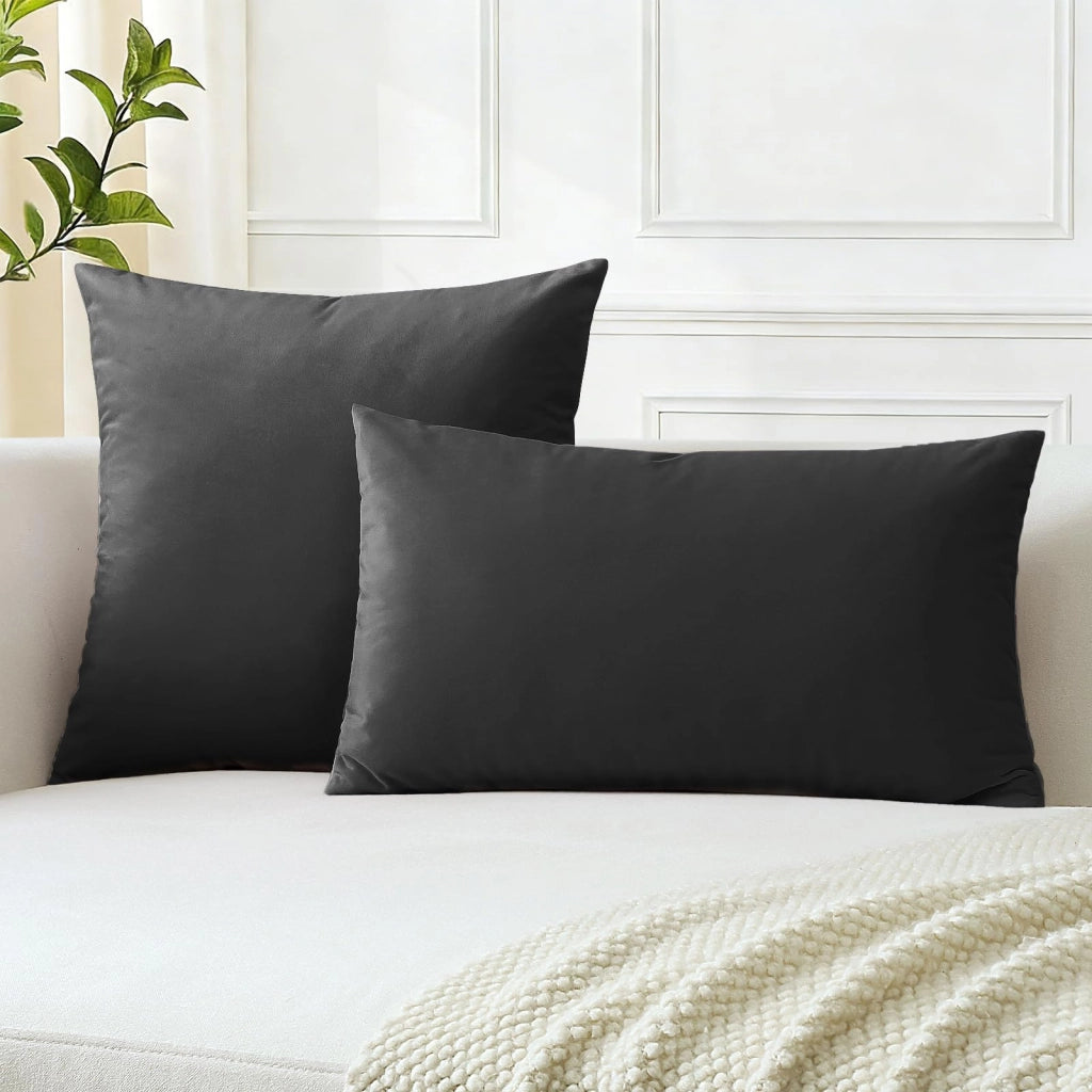 Coperte per cuscini, 30x50 cm, set da 2, morbide, rettangolari, con cerniera