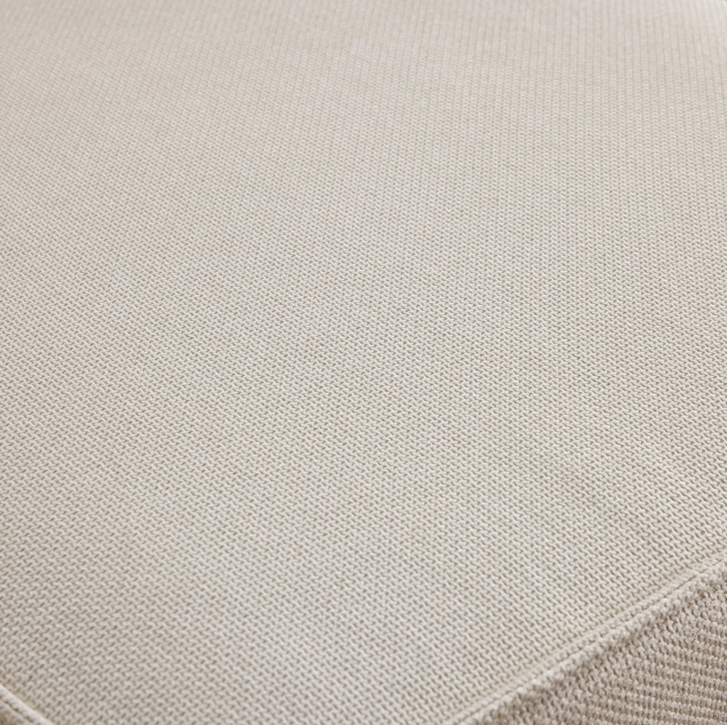 DIVANO angolare modulare 308x152x77 cm a 6 moduli beige con struttura in legno