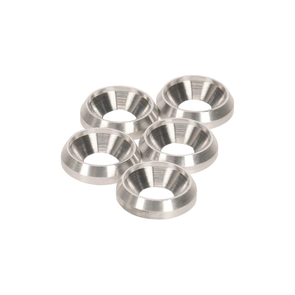 Dadi a incasso in alluminio M4, 10 mm, confezione da 5 pezzi, lavorati a controllo numerico (CNC)
