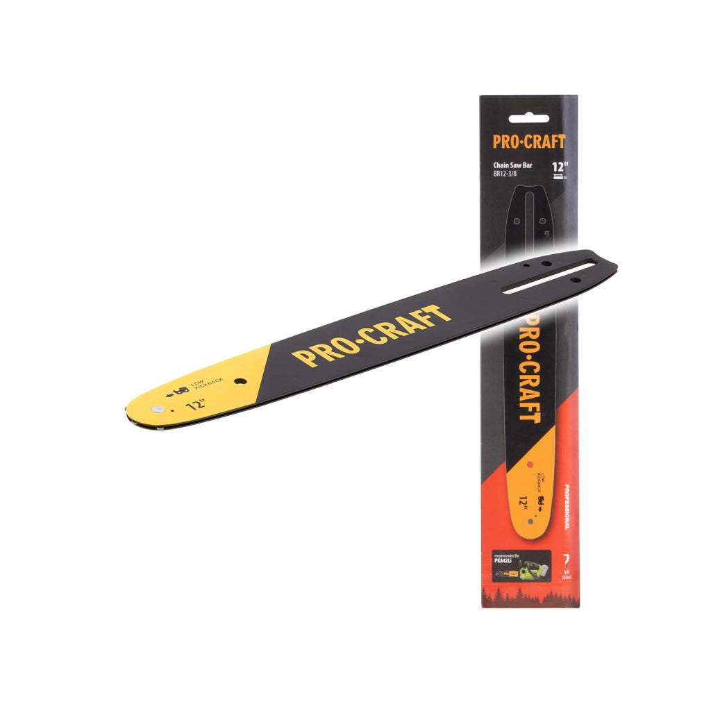 Barra guida Procraft BR12-3/8 per motosega a batteria PKA42Li, 12" (30 cm), passo 3/8" LP, 45 maglie