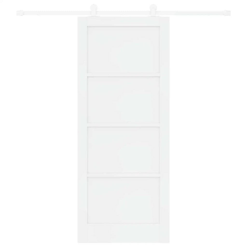 Porta scorrevole 86 x 211 cm Legno ingegnerizzato Bianco 3450061