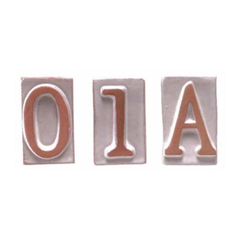 Numero civico 8 in terracotta 5x9 cm