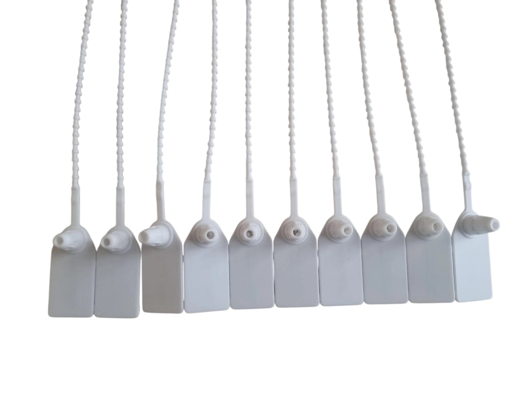 Sigilli di sicurezza da 250 mm, 1000 pezzi, numerati, in plastica