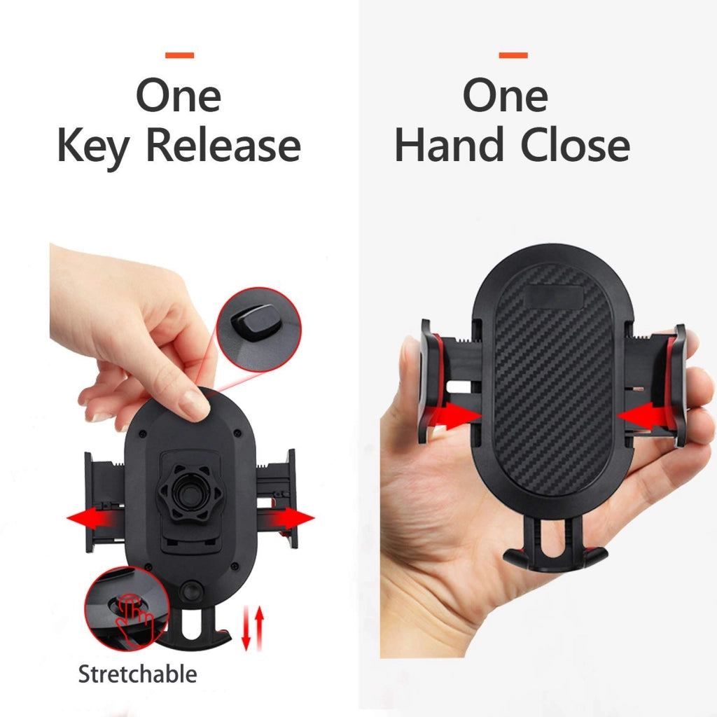 Supporto per telefono da auto 2-in-1: compatibile con cruscotto e bocchette dell'aria, rotazione a 360°