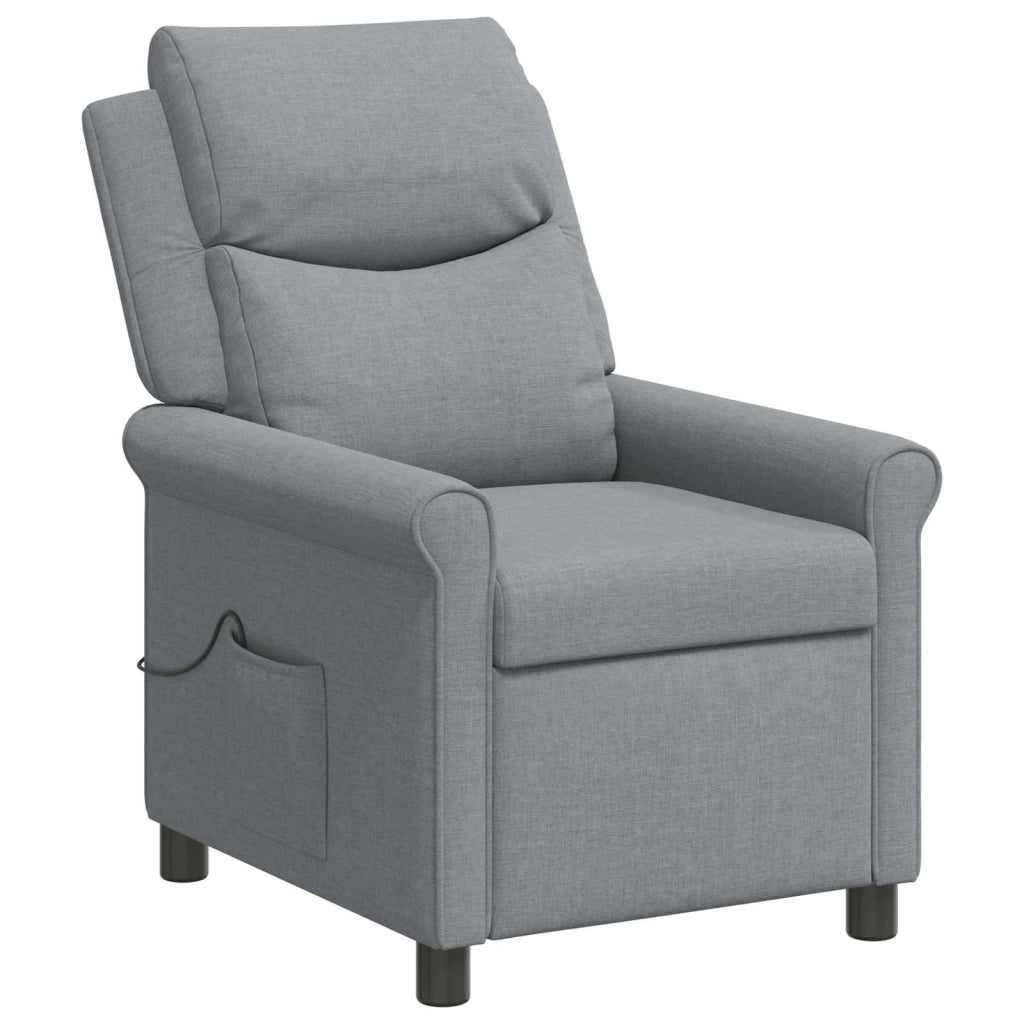 Poltrona massaggiante reclinabile Grigio Chiaro 42051390