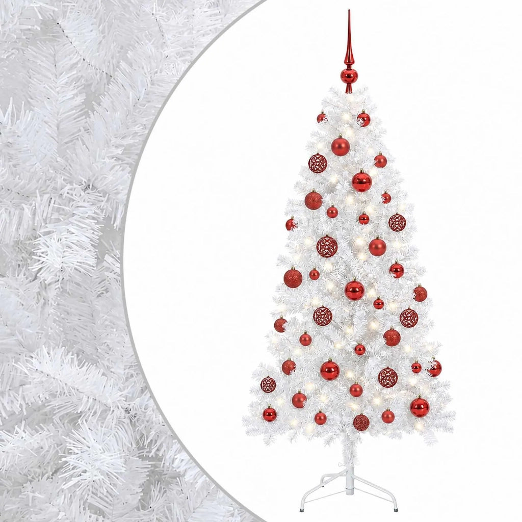 Albero di Natale artificiale con palline 150 cm 150 LED 3460966