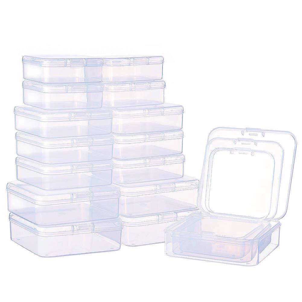 27 contenitori in plastica con coperchio, disponibili in 3 diverse dimensioni
