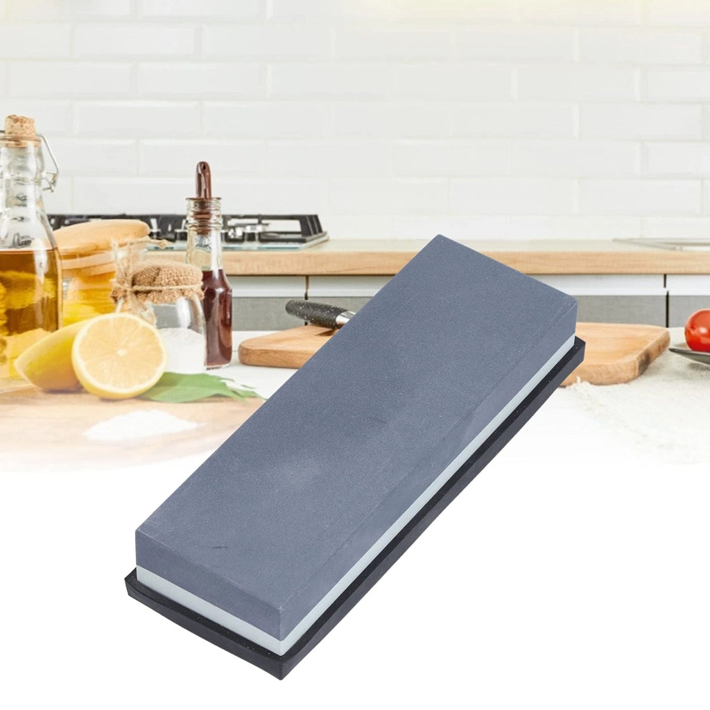 Pietra per affilare, grana 240/400, bianca, per coltelli da cucina