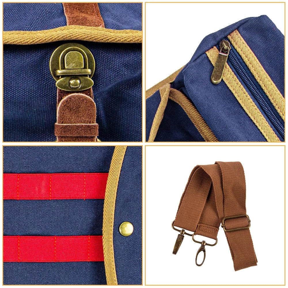 Set da bar completo, 24 pezzi, con borsa e supporto in bambù