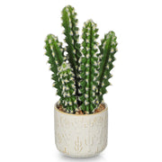 Pianta di cactus artificiale in vaso di Vetroceramica, altezza 33 cm, realizzata in plastica