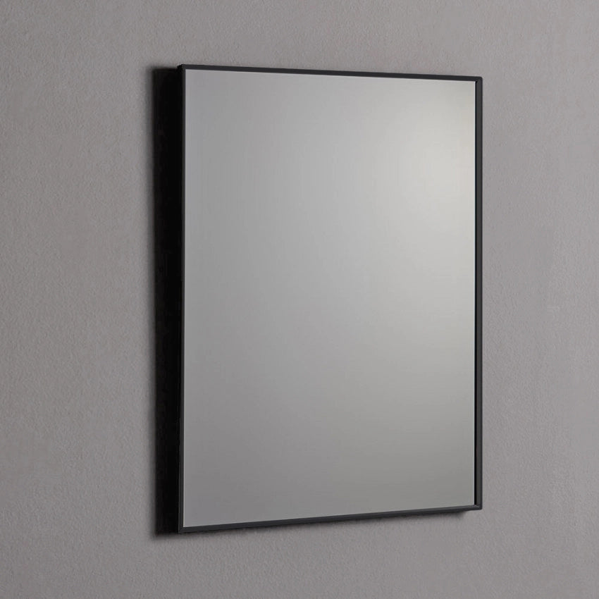 Specchio 60x80 con telaio in PVC nero opaco