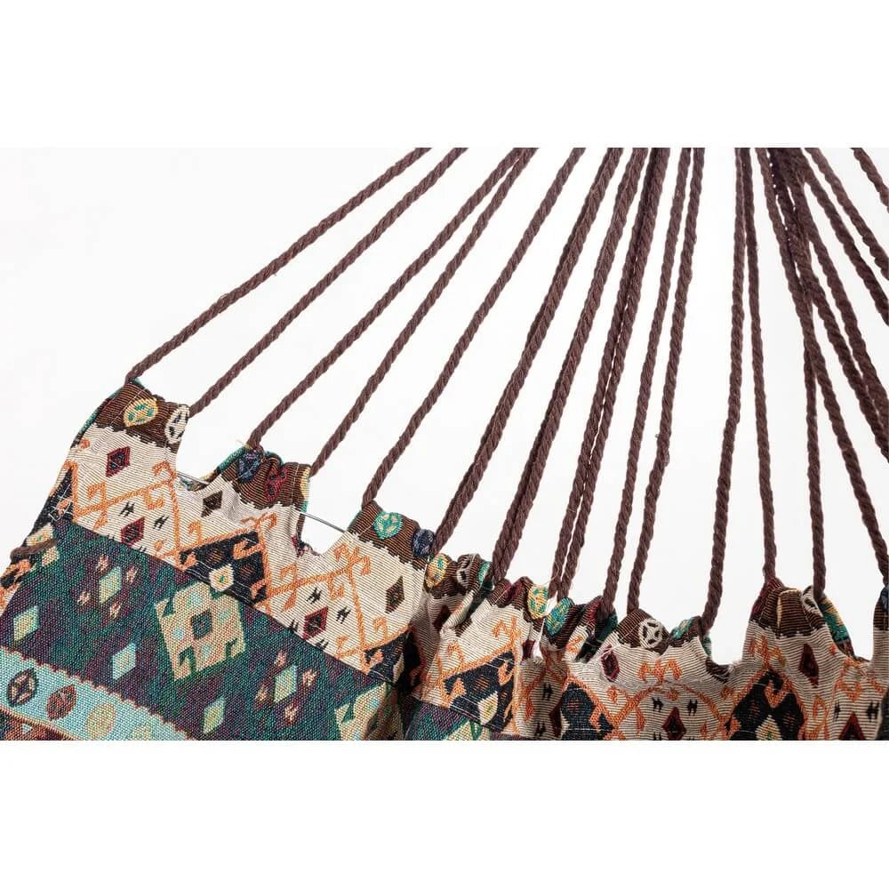 Amaca in Tessuto Poli-Cotone con Nappe Stile Etnico Marrone Beige Costa