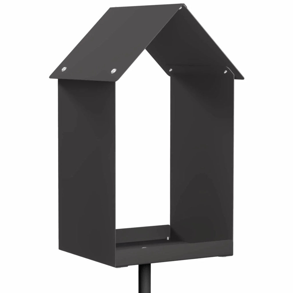 Mangiatore per Uccelli Acciaio Nero 8014182
