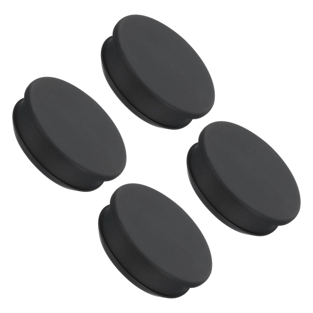 Tappi copri-foro in silicone, diametro 54,6 mm, colore nero, confezione da 4 pezzi, impermeabili